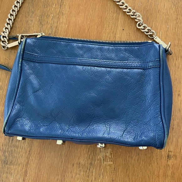 Rebecca Minkoff Mini MAC crossbody bag in blue - Picture 2 of 5